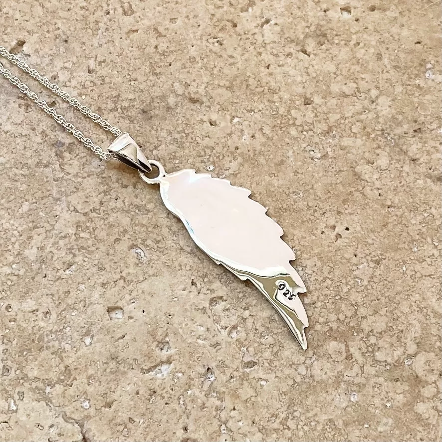 Silver Angel Wing Pendant