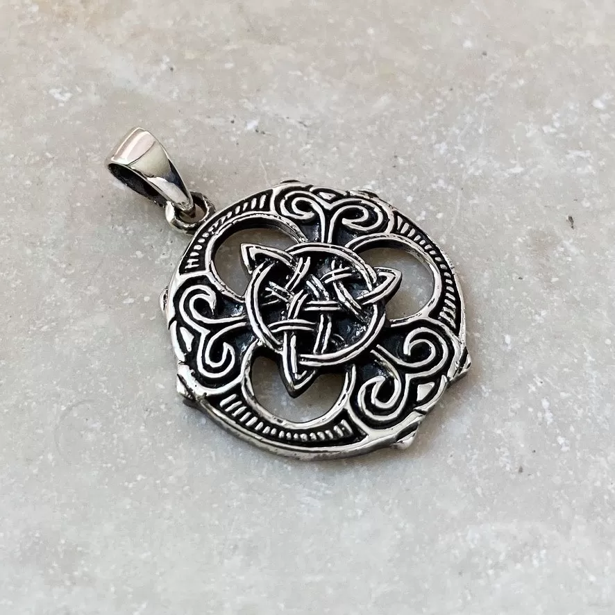 Silver Celtic Triquetra Pendant