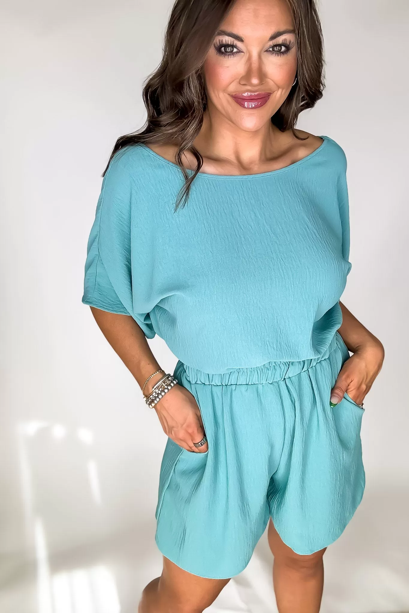 Simply Awesome Teal Romper