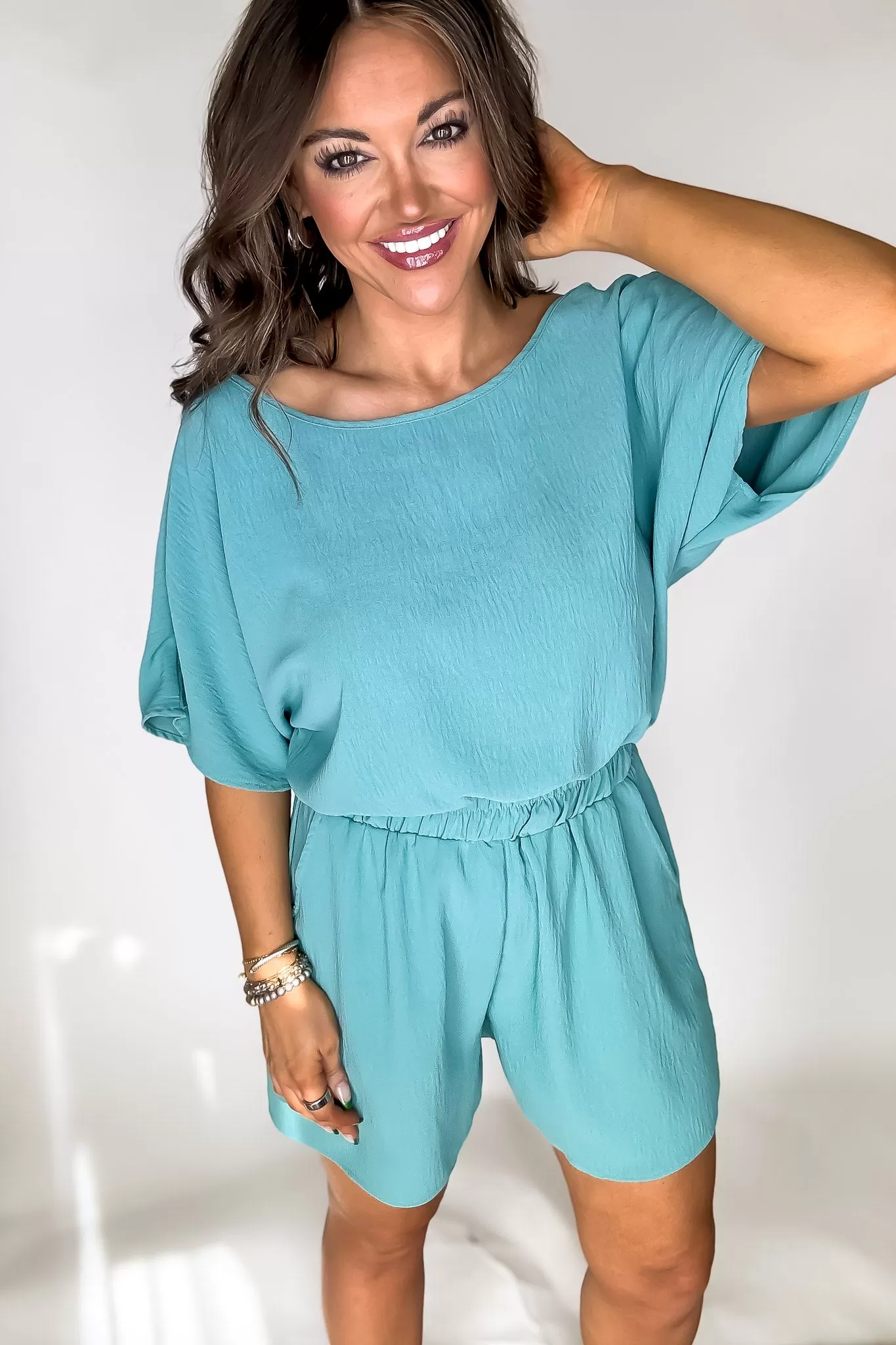 Simply Awesome Teal Romper