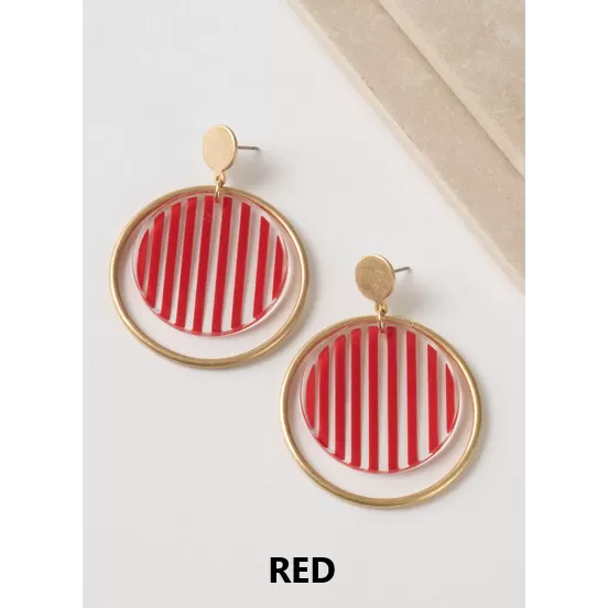 Simply Noelle Nautical Striped Earring