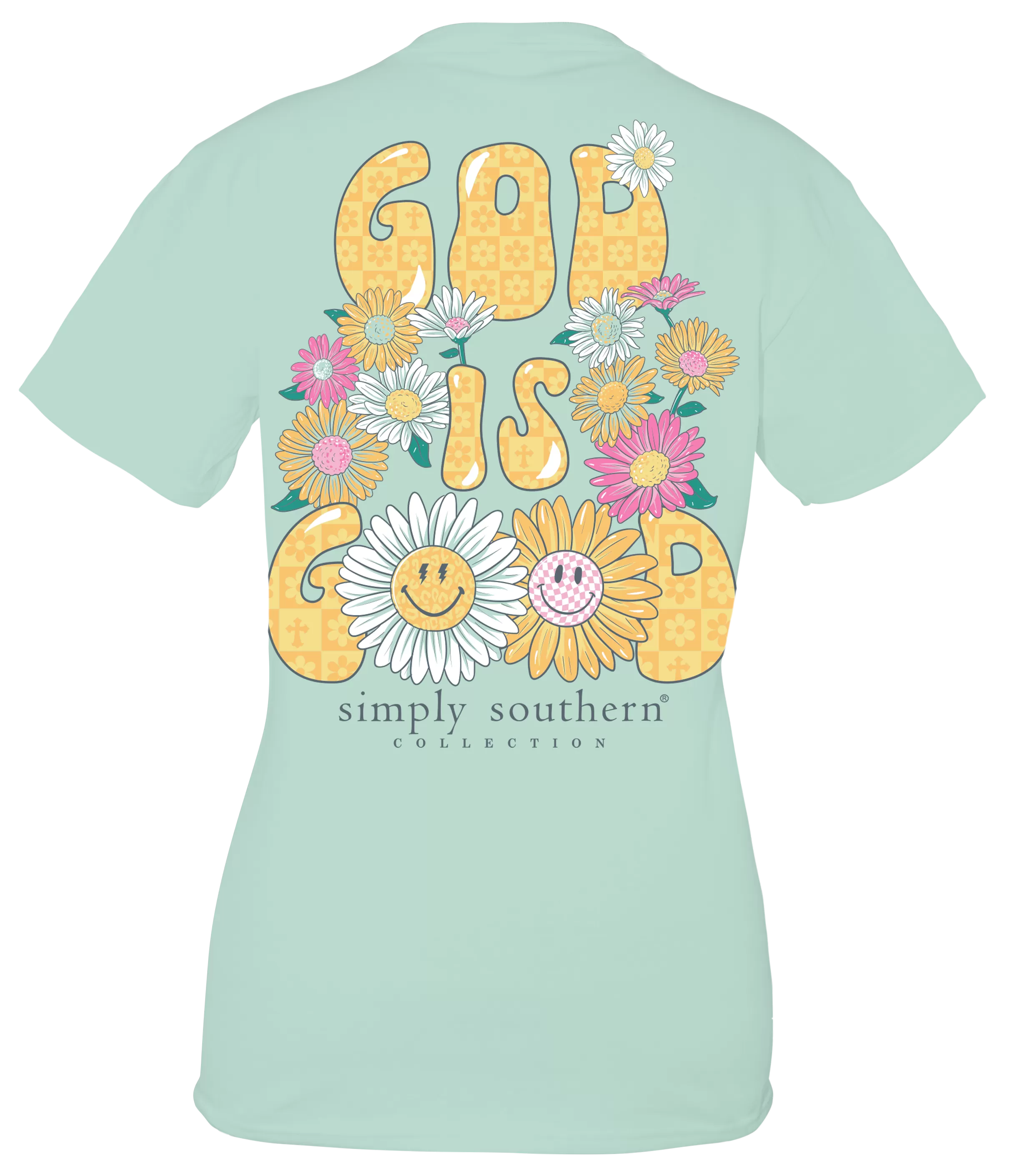 Simply Southern 'God is Good' Floral Bliss Short Sleeve Tee