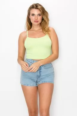 Spagetti Strap Cami Crop Top