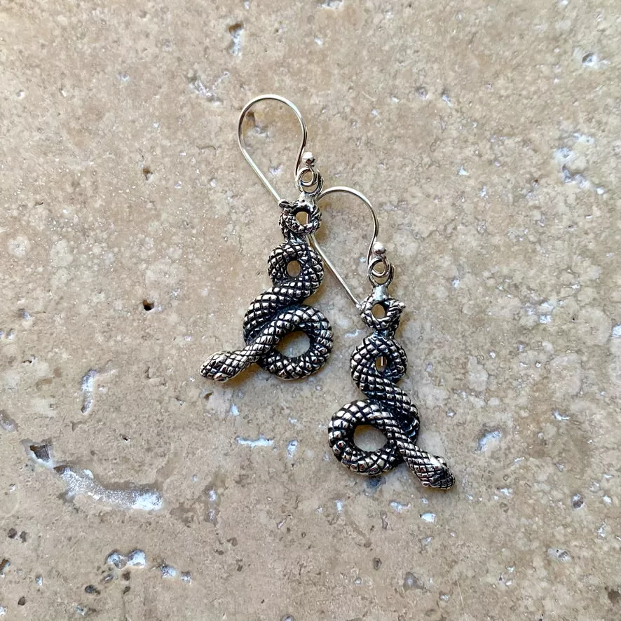 Sterling Silver Earrings - Baby Naga