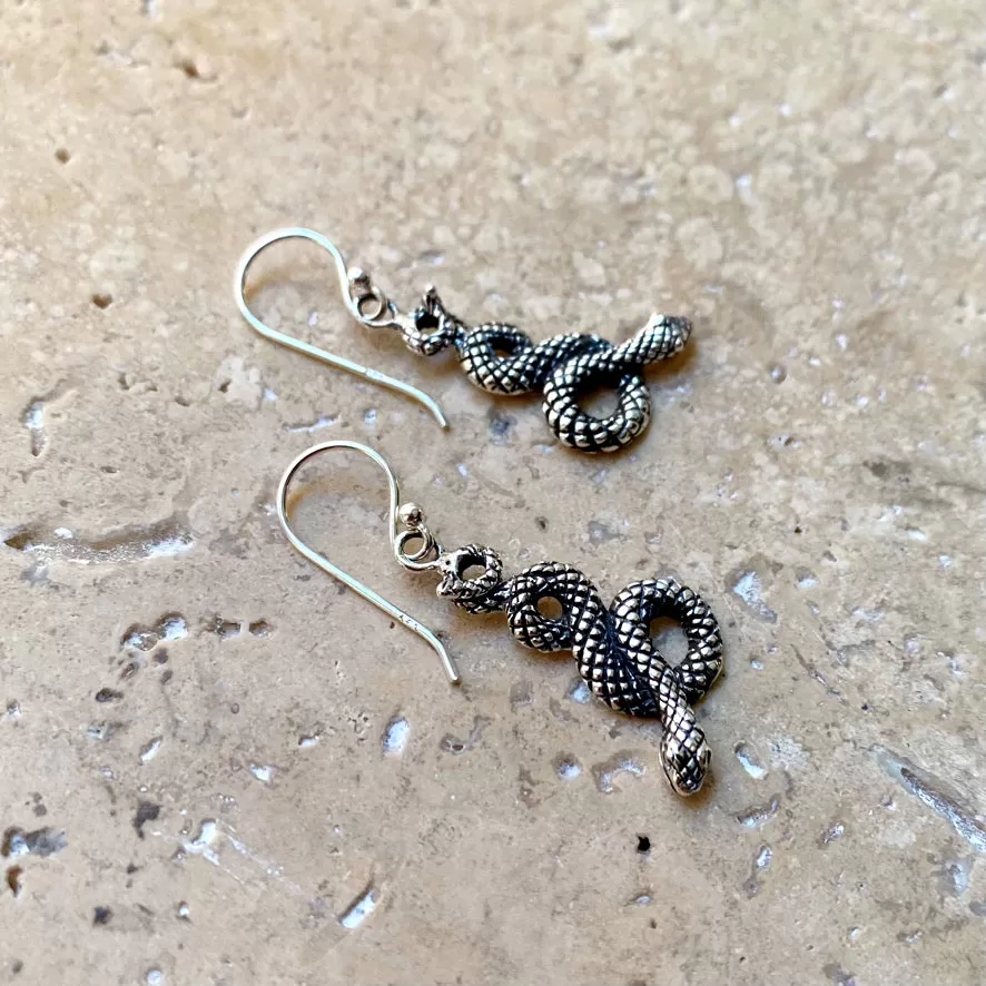 Sterling Silver Earrings - Baby Naga