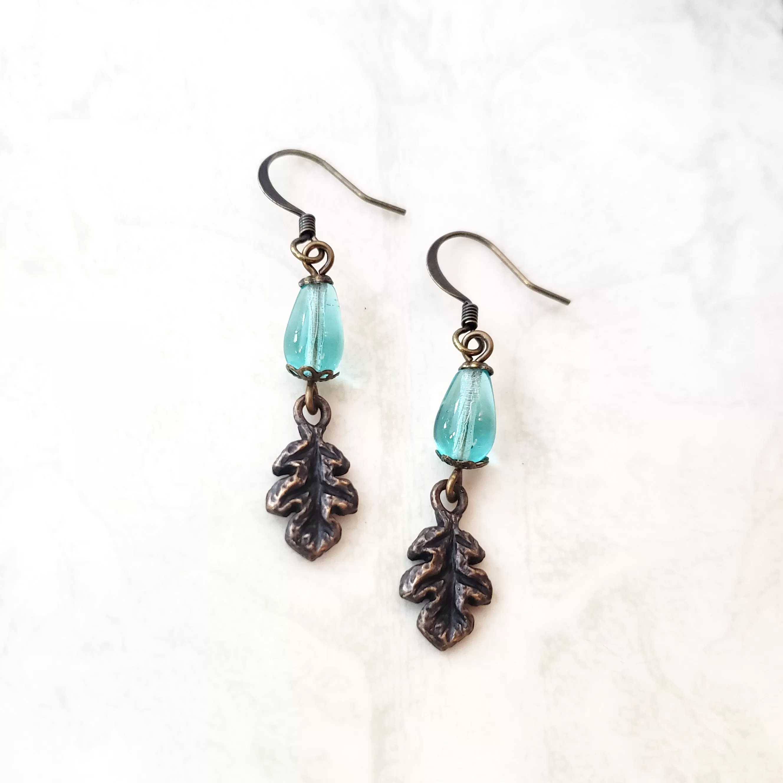 summer - oak bower earrings