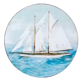 Summer Sail Round Art Coasters - Set of 4