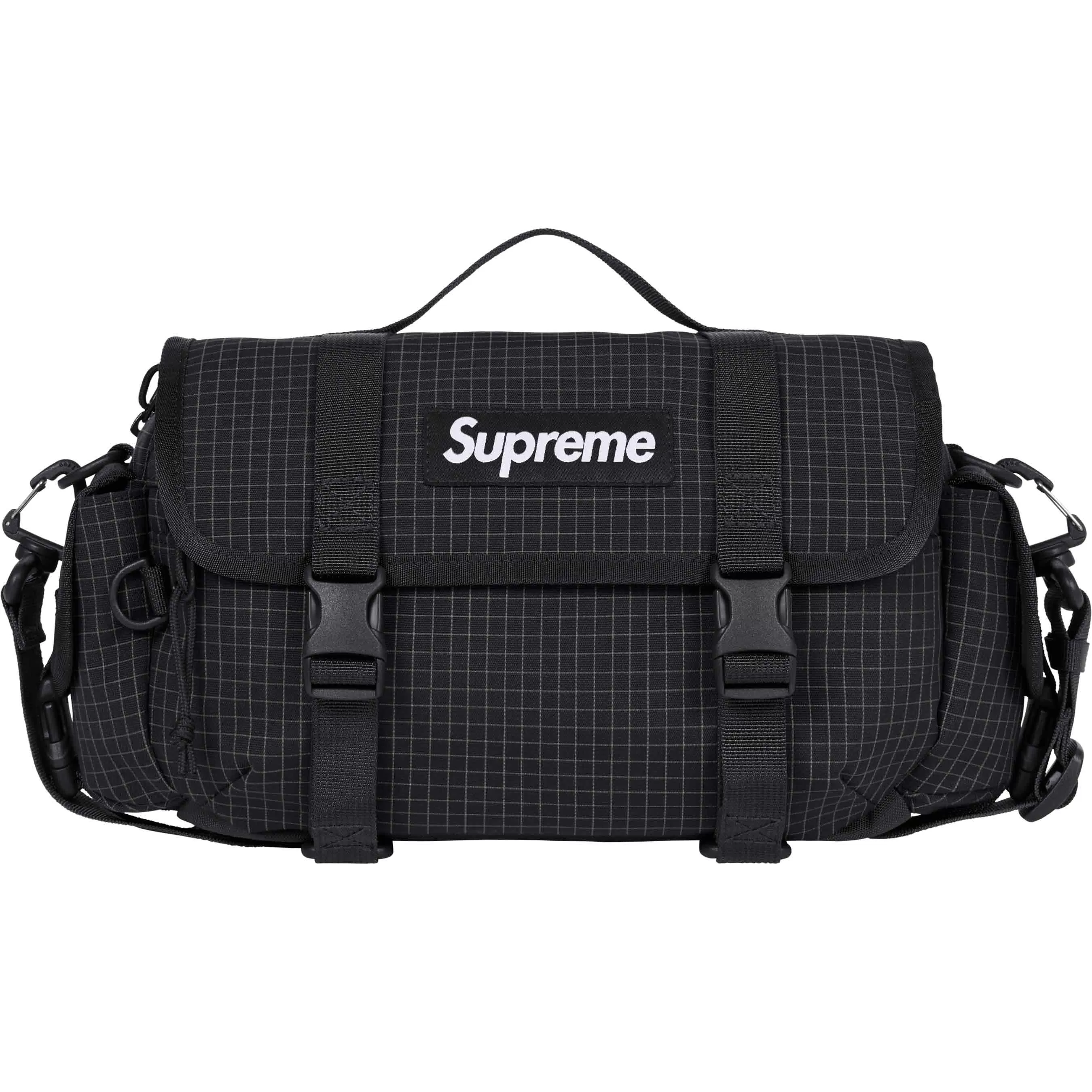 Supreme Reflective Mini Duffle Bag Black