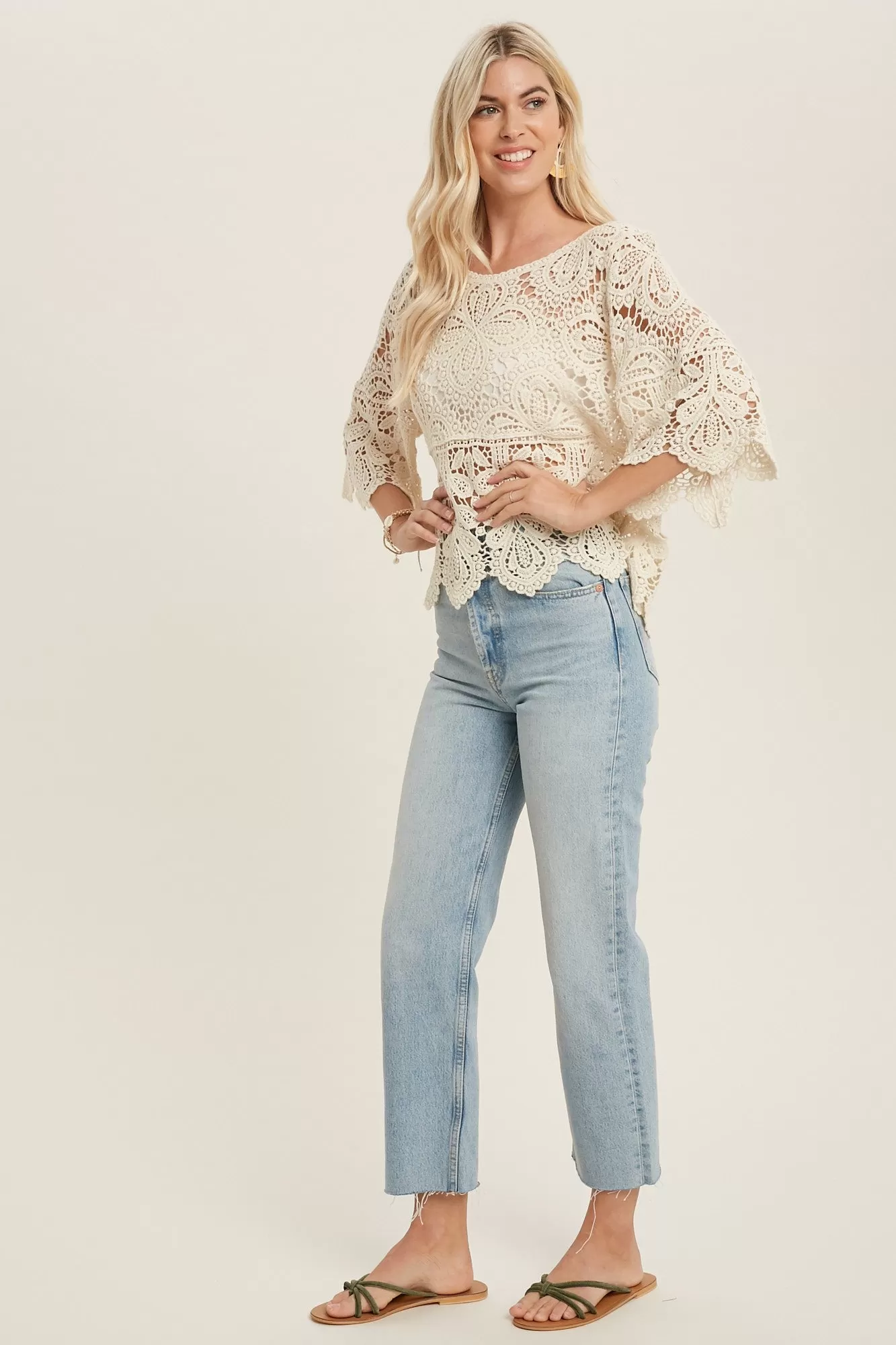 The Titan Crochet Detail Top