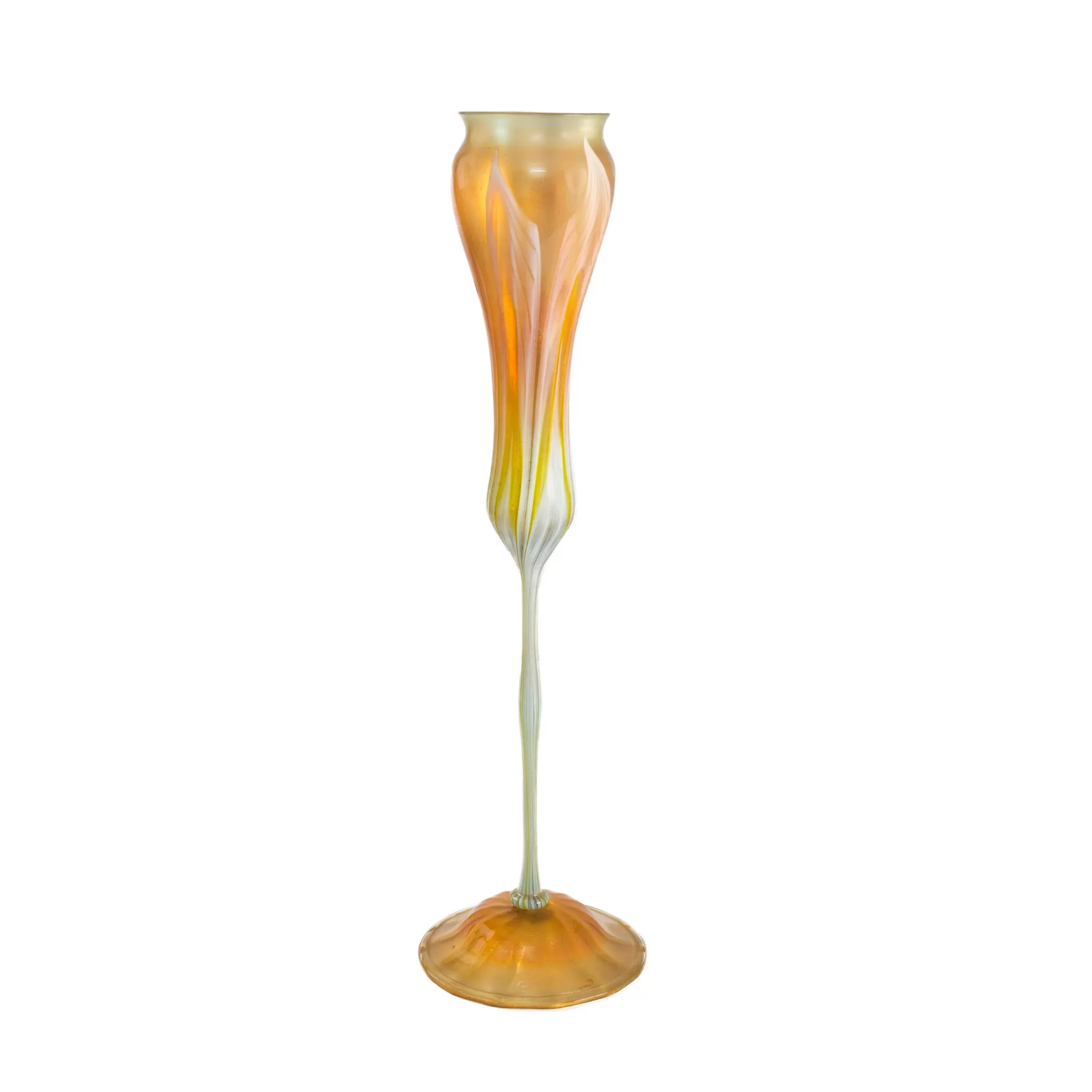 Tiffany Studios New York "Calyx" Flower Form Favrile Glass Vase