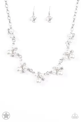 Toast To Perfection - White Paparazzi Necklace Blockbuster