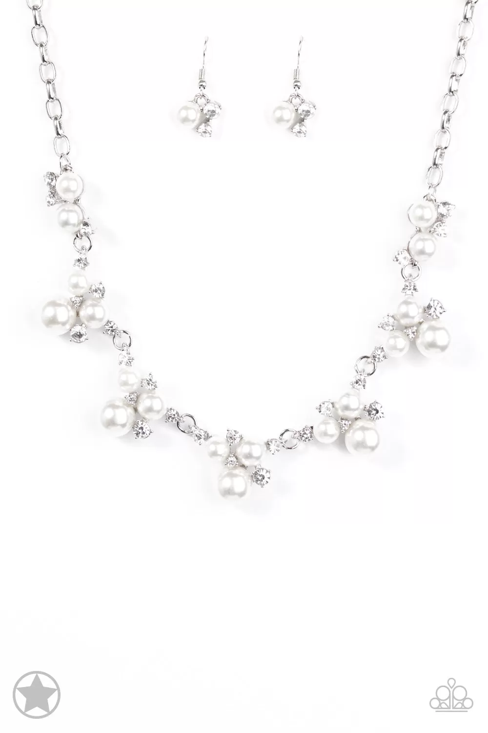 Toast To Perfection - White Paparazzi Necklace Blockbuster