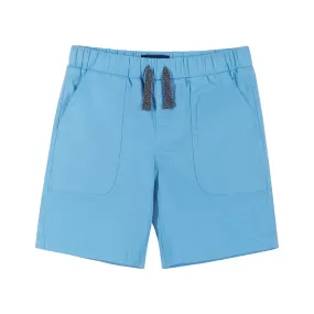 Twill Drawstring Short | Light Blue