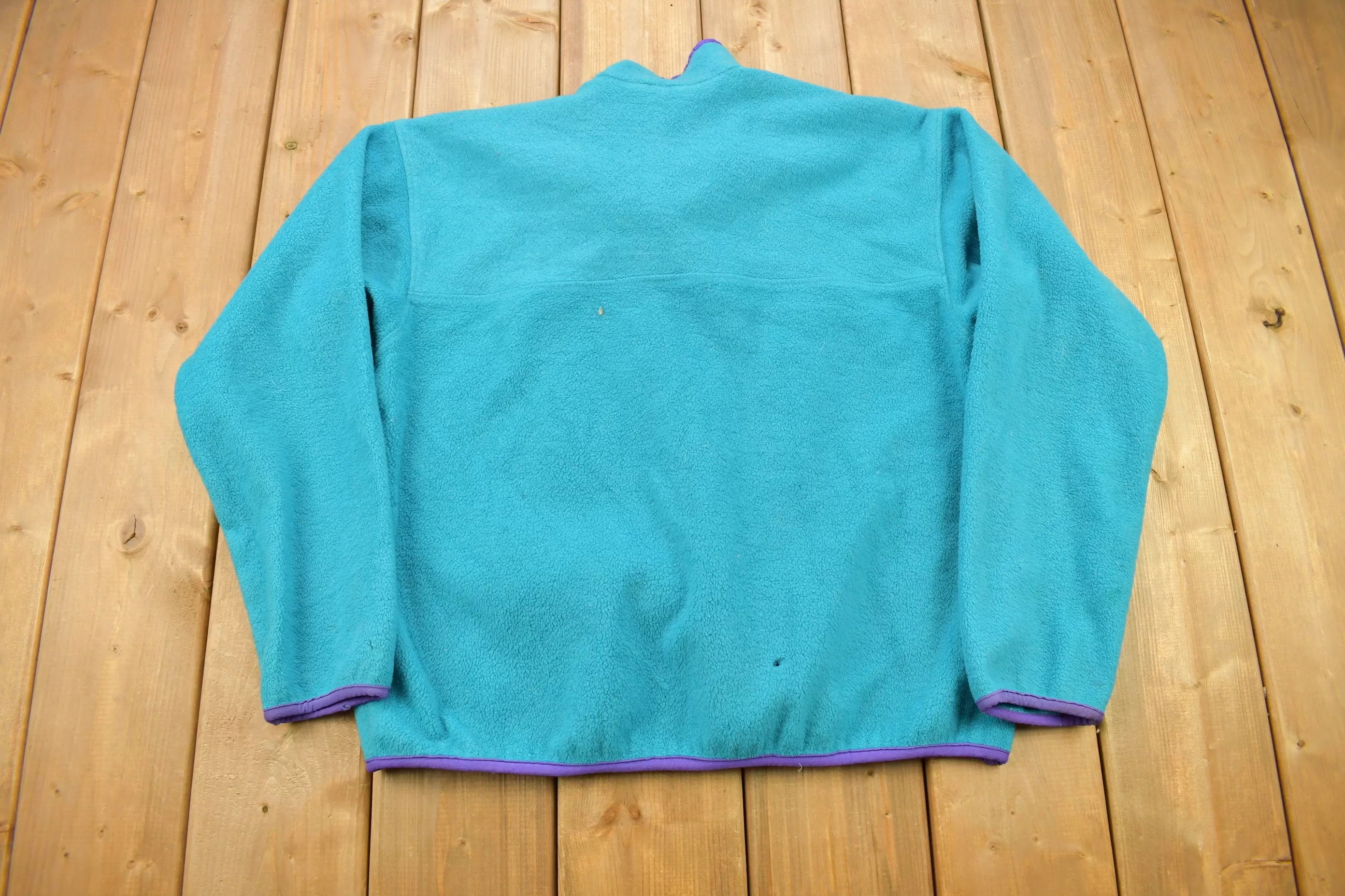 Vintage 1990s Patagonia T-Snap Fleece Kids Sweater Size 13-14 / 90s Patagonia / Made In USA / Hiking / Baby Patagonia