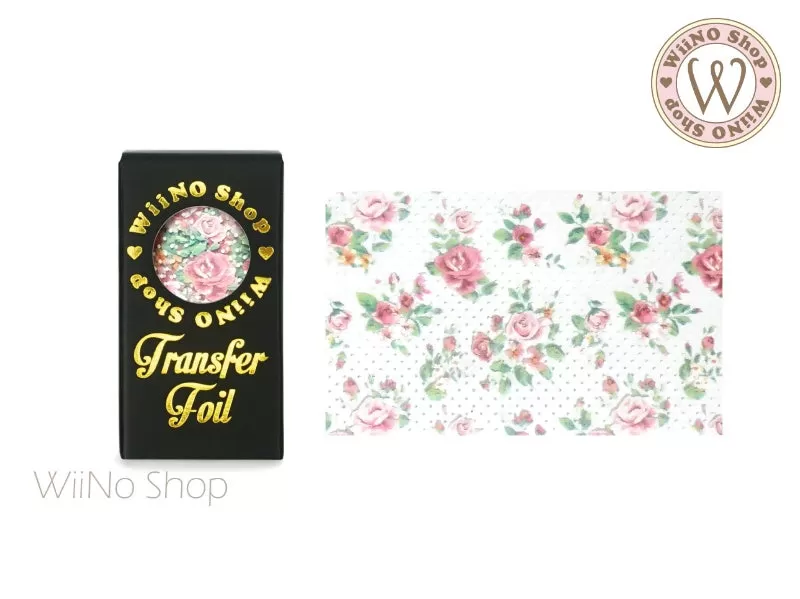 Vintage Flower Nail Transfer Foil (FL-V-04)