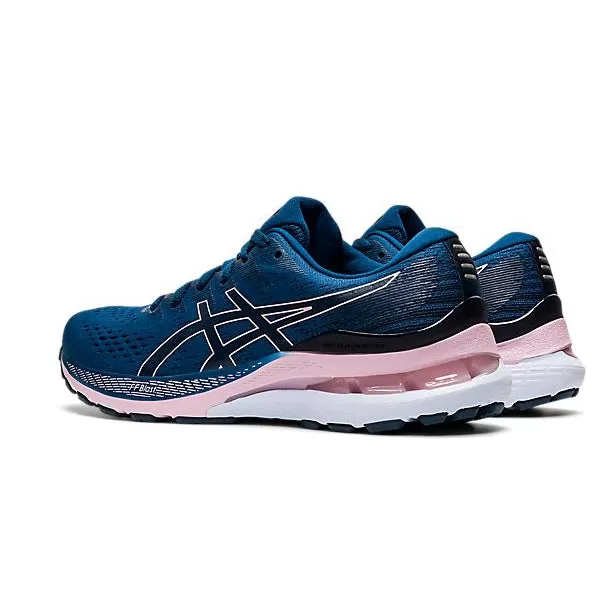 Women's Asics Gel-Kayano 28 (WIDE)      402-Mako Blue/Barely Rose